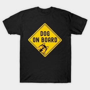 Dog on Board Bumper T-Shirt